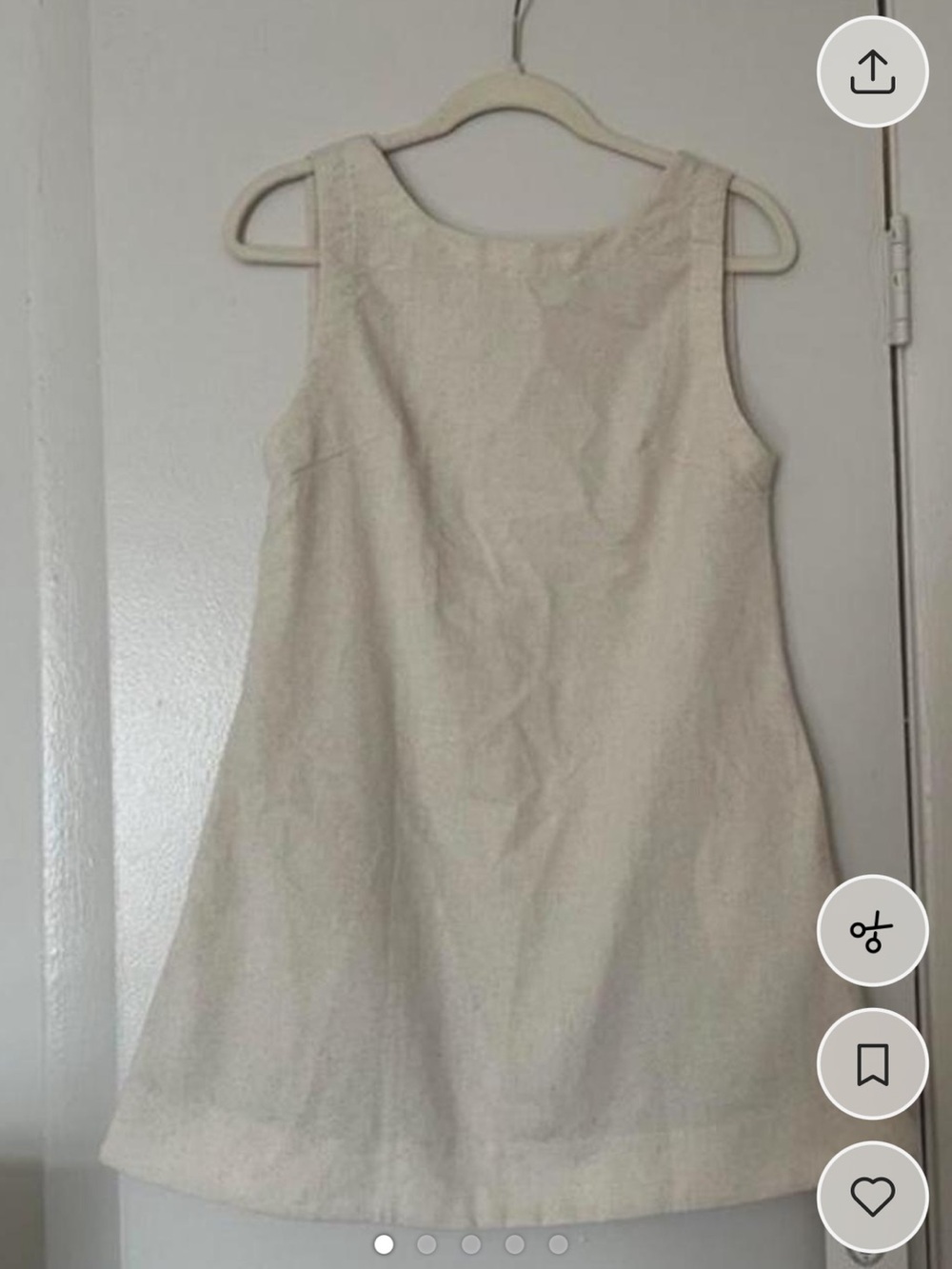 Cider Cream Sleeveless Mini A-Line Dress
